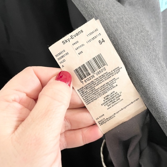 Strellson Men’s Blazer Sky-Evans Wool Business Casual Classic Light Gray Sz 54R - Picture 13 of 16